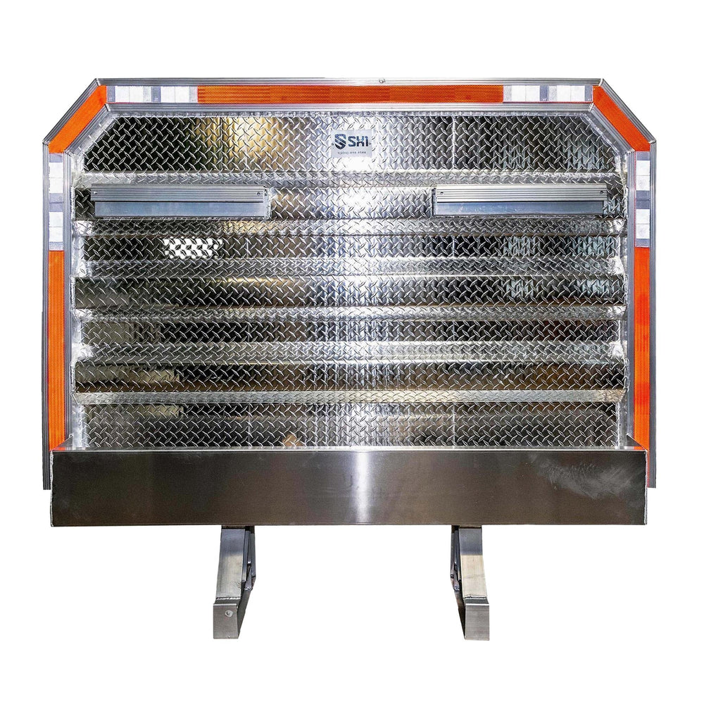 68x80 in Headache Rack with Full Tray & 2 Chain Hangers