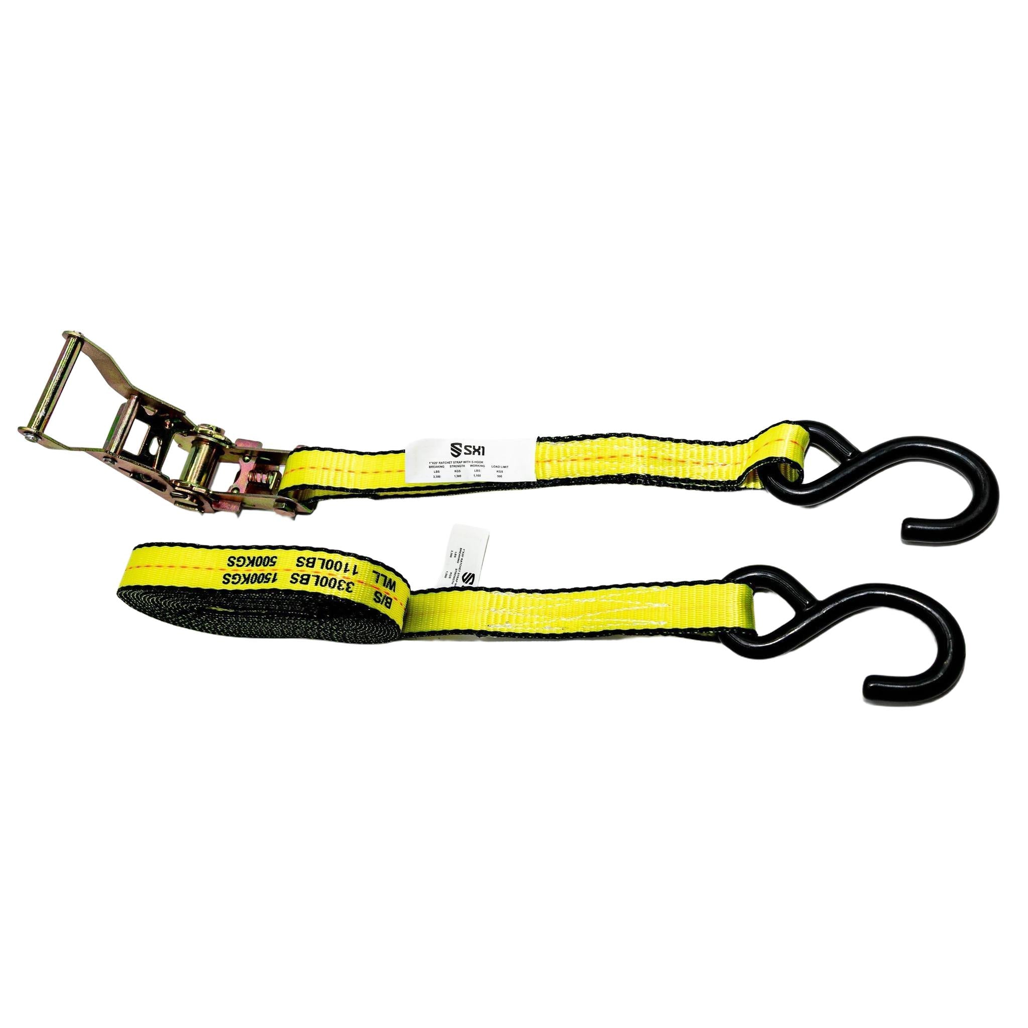 1 in Ratchet Strap with S-Hook
