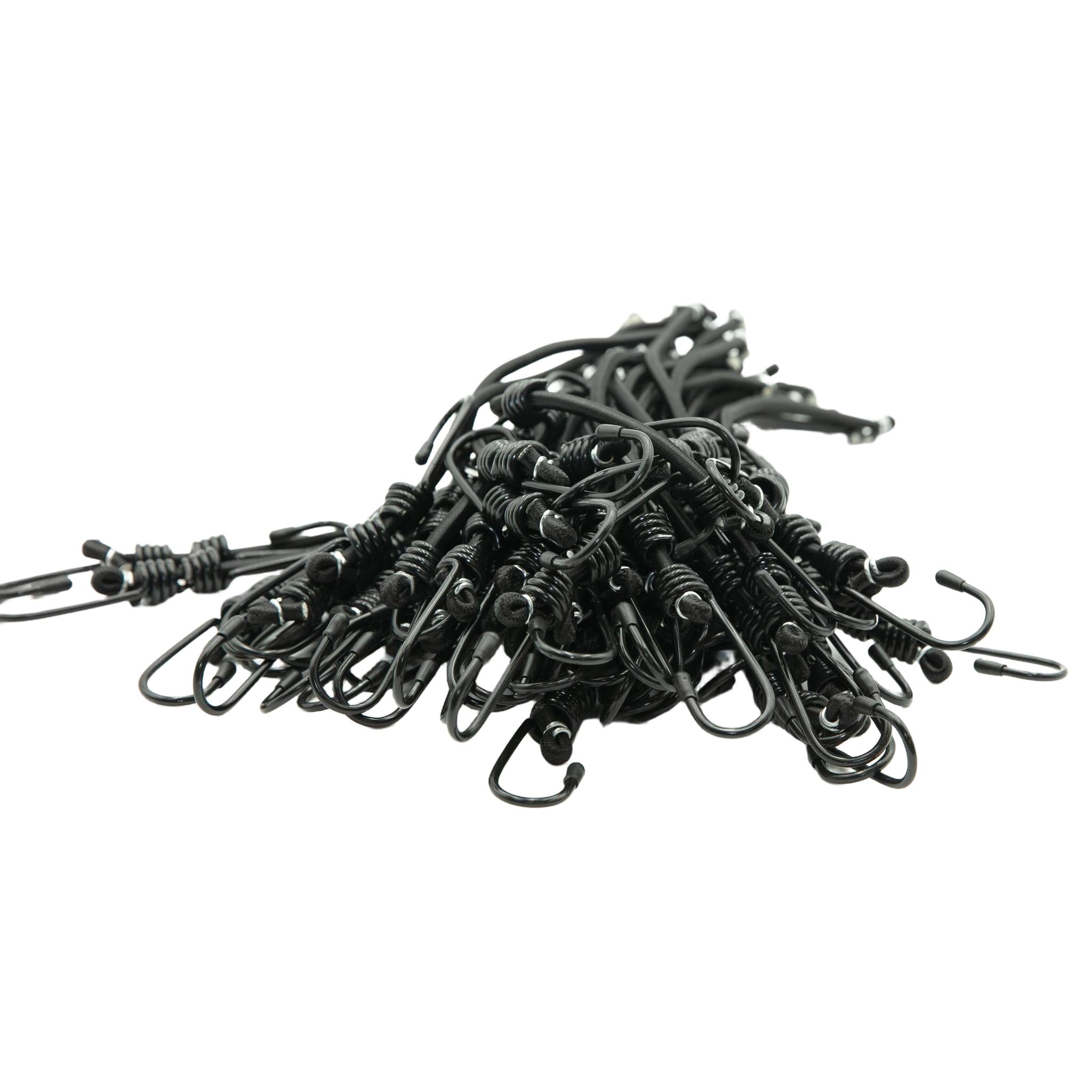 1/4 in Black Bungee Cords (10pcs)