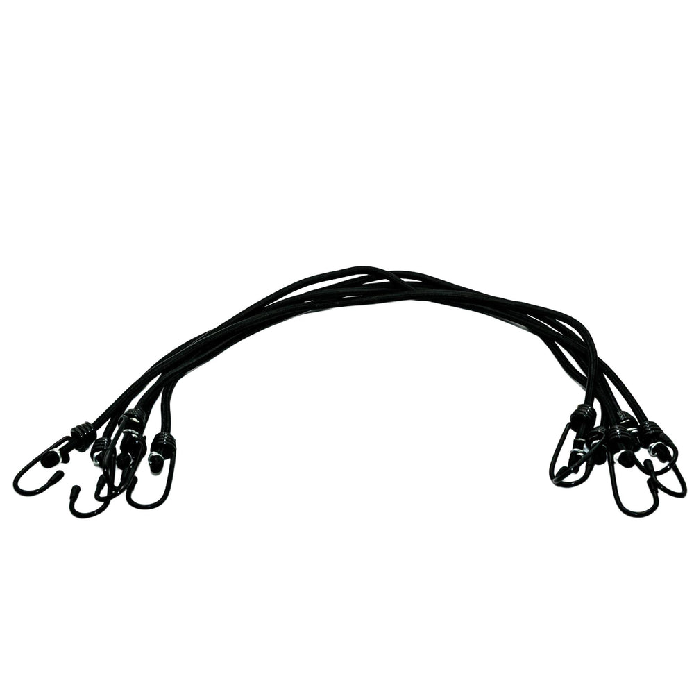 1/4 in Black Bungee Cords (10pcs)
