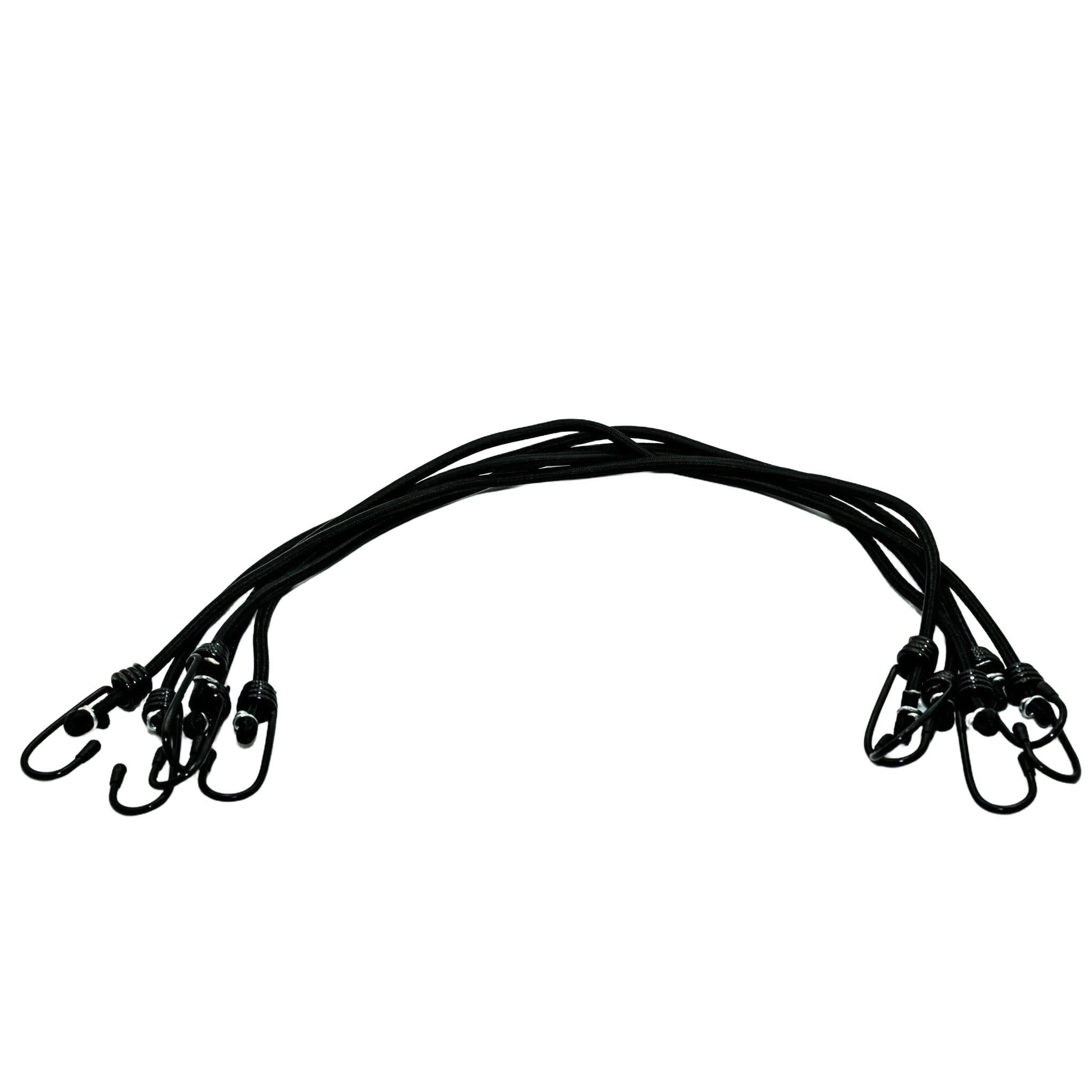 1/4 in Black Bungee Cords (10pcs)