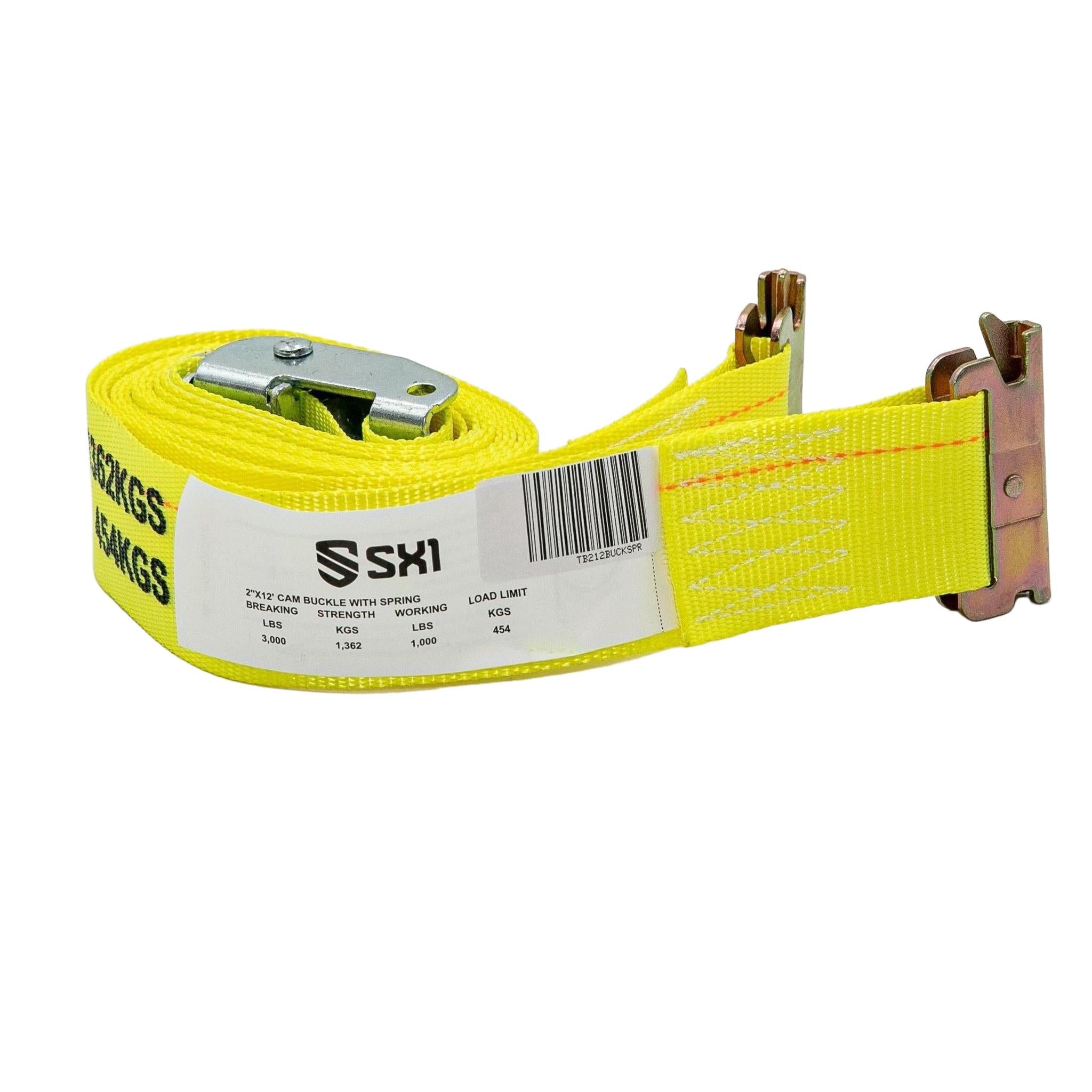 2 in E-Track Strap with Cam Lock Buckle