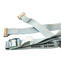 2 in x 16 ft E-Track Strap with Cam Lock Buckle, Gray
