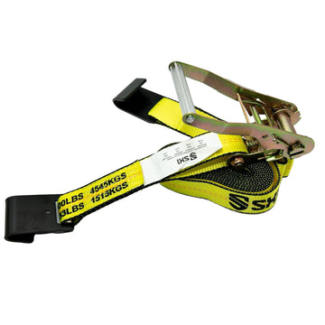 2 in Ratchet Strap ASSY With Flat Hooks