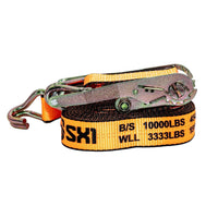 2 in Ratchet Strap ASSY With Wire Hooks