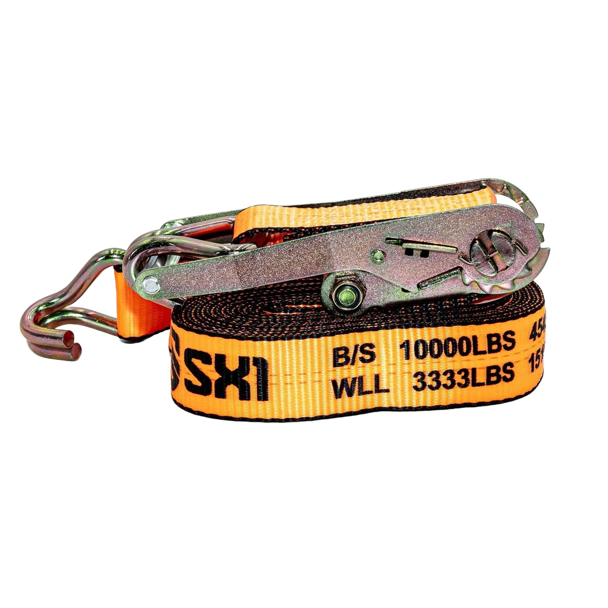 2 in Ratchet Strap ASSY With Wire Hooks