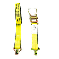 2 in Ratchet Strap ASSY With Wire Hooks