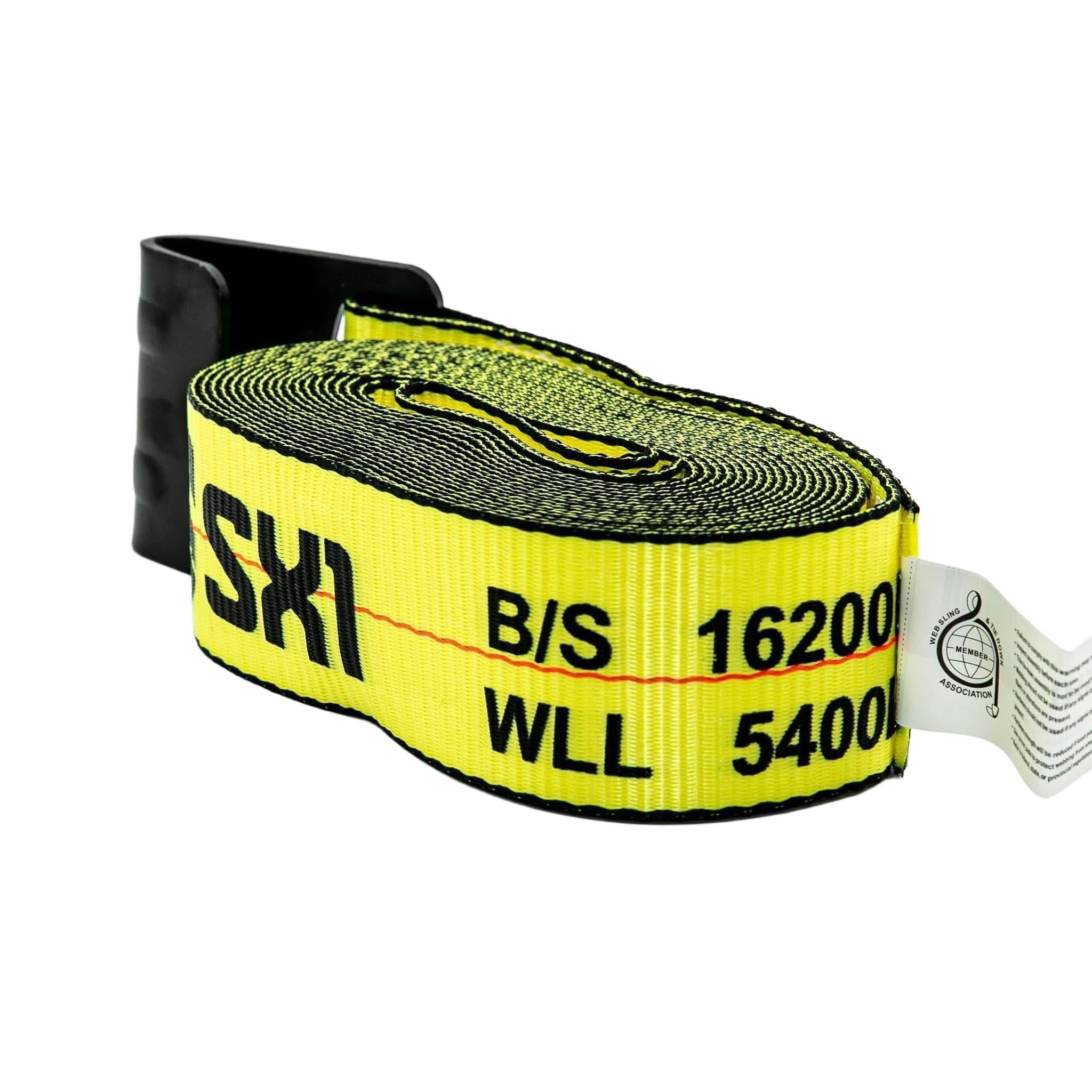 3 in Winch Strap with Flat Hook
