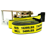 3 in Ratchet Strap ASSY With Flat Hooks