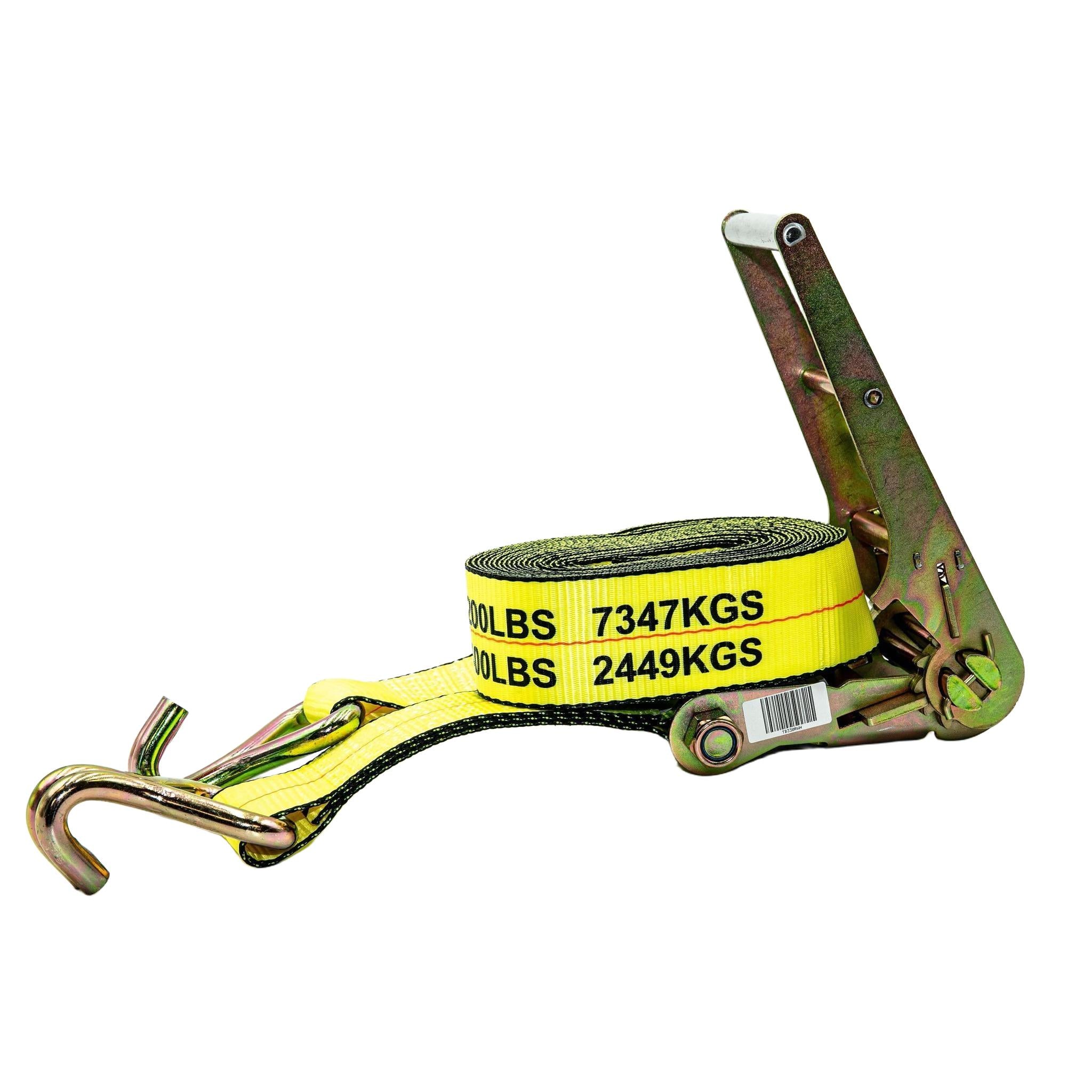 3 in Ratchet Strap ASSY With Wire Hooks