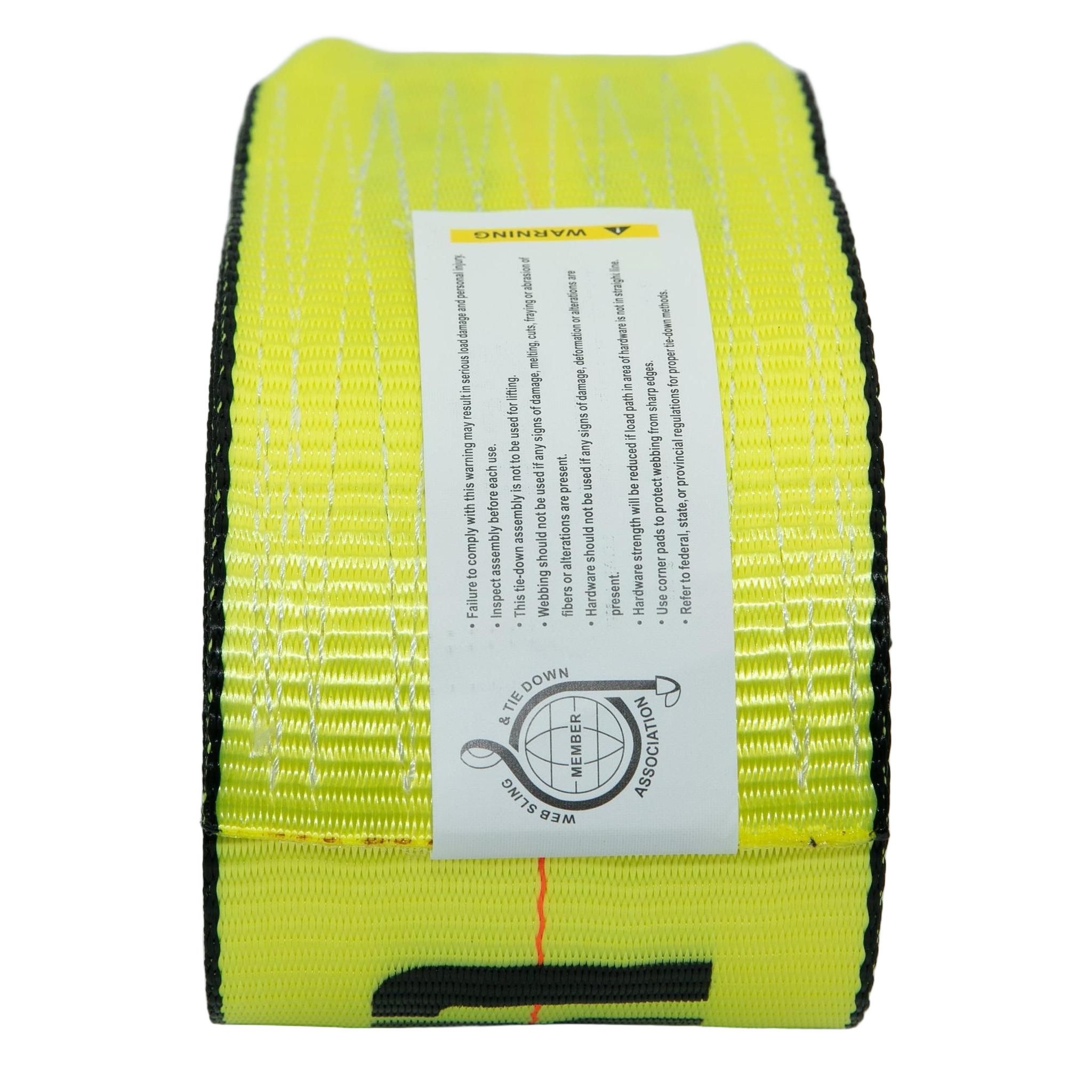 4 in Winch Strap With Flat Hook
