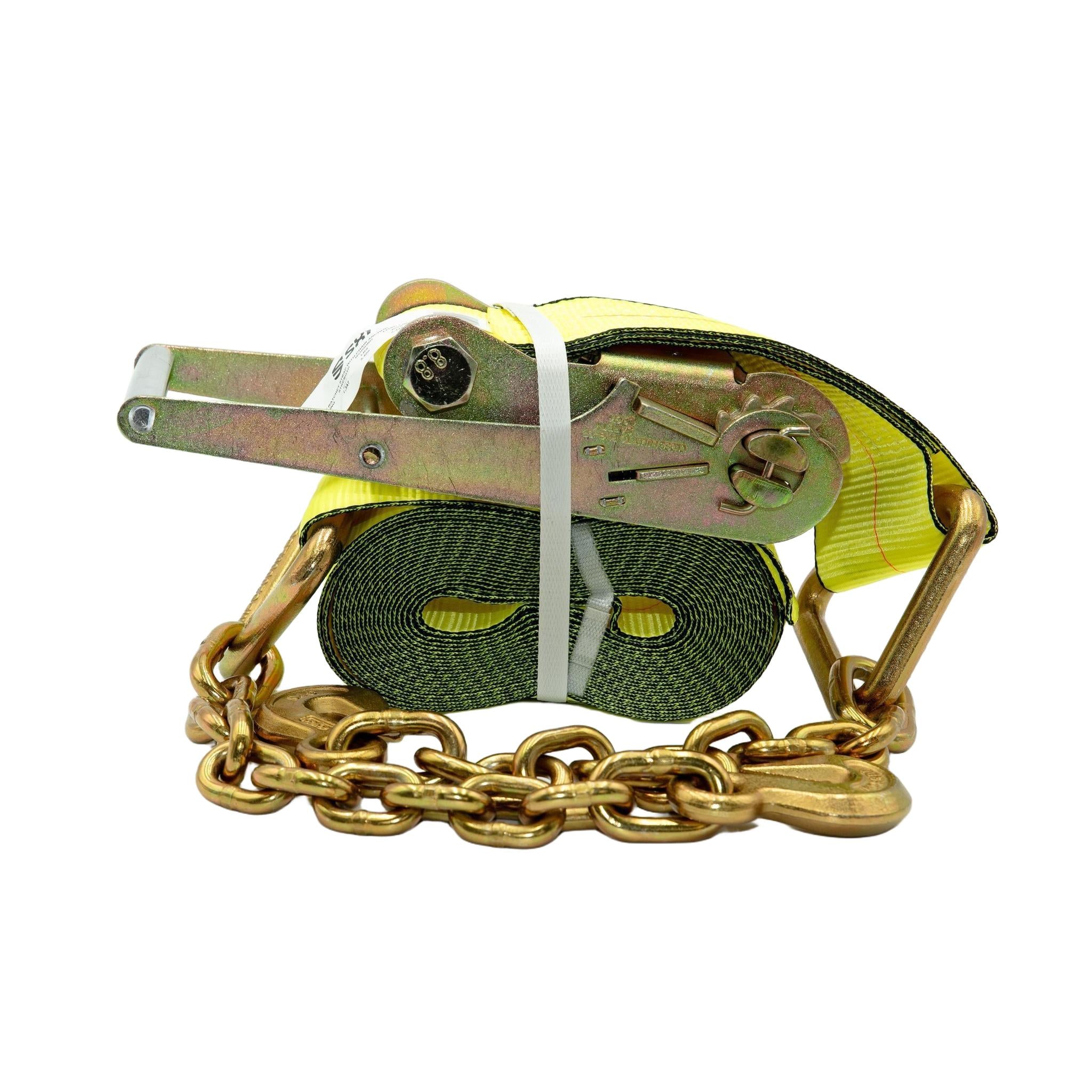 4 in Ratchet Strap With Chain Anchor