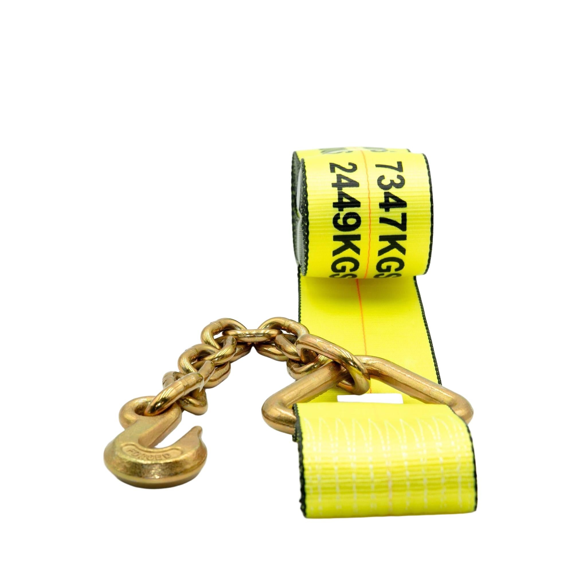 4 in Ratchet Strap With Chain Anchor