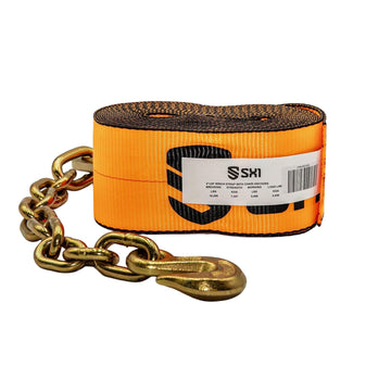 4 in Winch Strap With Chain Anchor