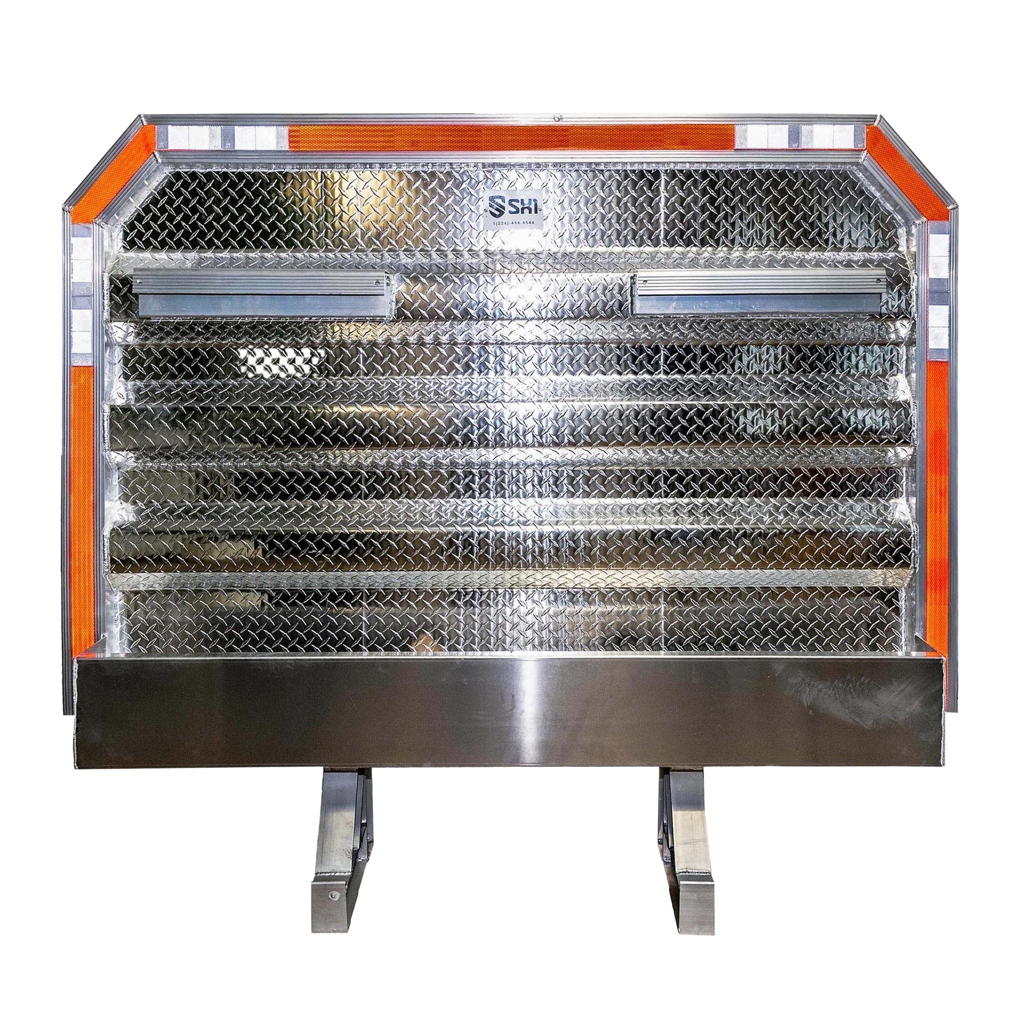 68x80 in Headache Rack with Full Tray & 2 Chain Hangers