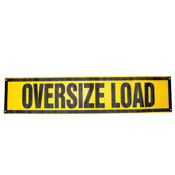 18x84 in Wind-Resistant Mesh Oversize Load Sign – Commercial Grade with Grommets