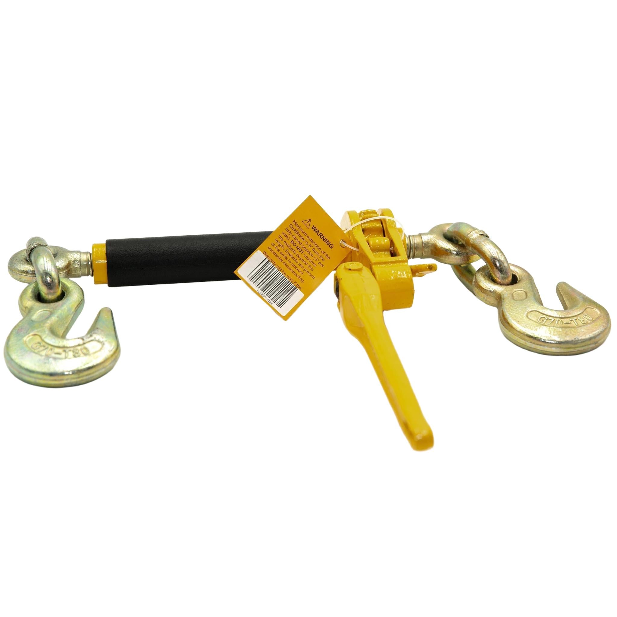 Folding Handle Ratchet Load Binder With Grab Hooks