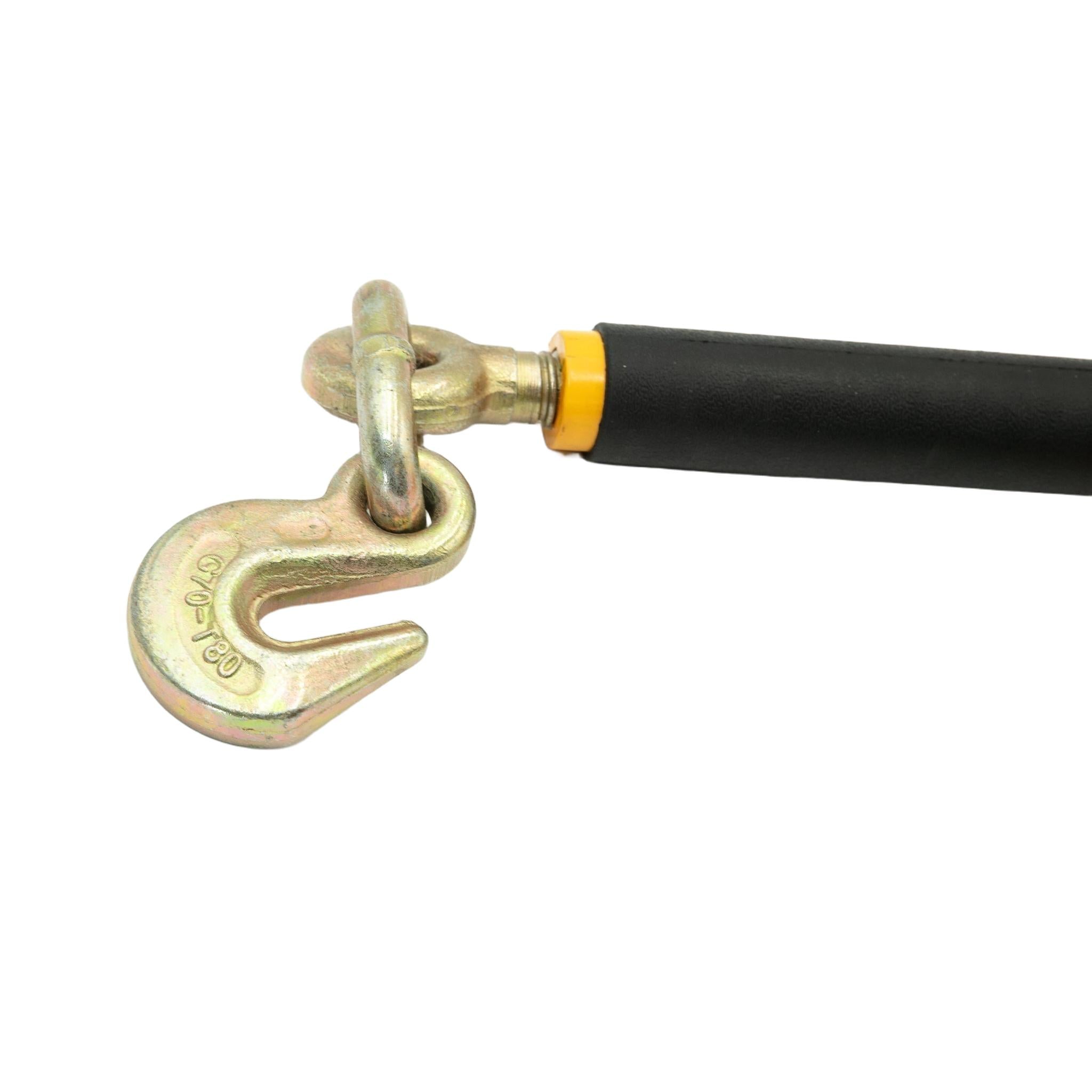 Folding Handle Ratchet Load Binder With Grab Hooks